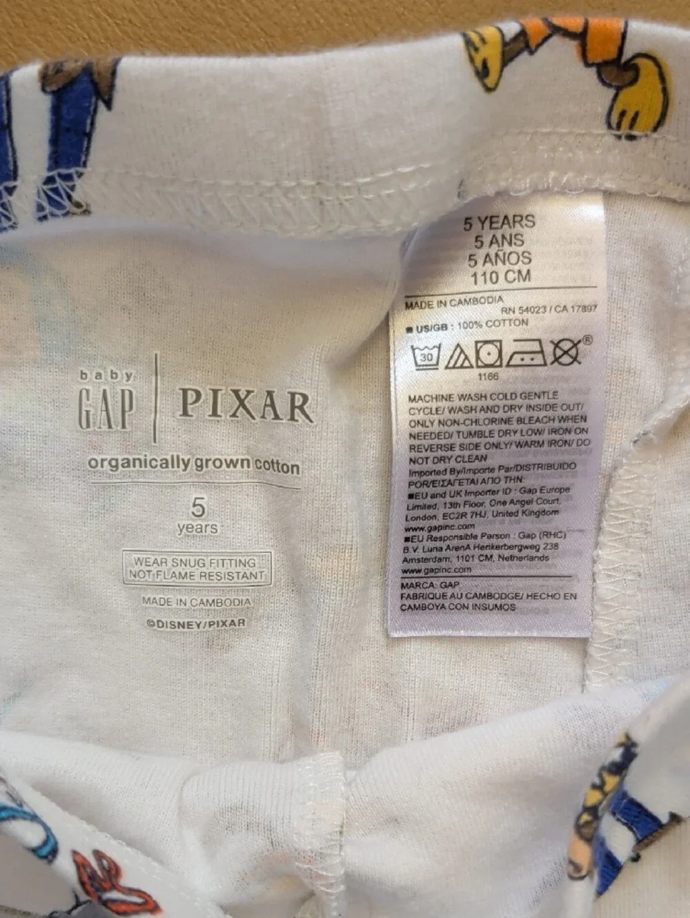 GAP Toy Story Pixar Kids Character Pajama Set